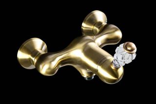 Смеситель для душа Boheme Crystal бронза 304-CRST